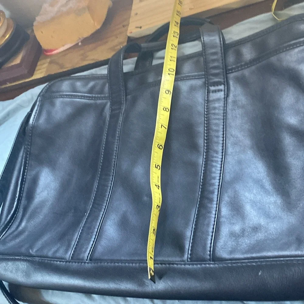 Black Leather Men's Bag - Picture 2 of 10